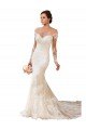 Outlet Long Sleeves Maermaid Sweetheart Lace Wedding Dress