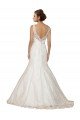 Outlet Sweethart V-Neckline Lace Wedding Dress with Shoulder Straps