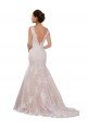 Outlet Classic Fit and Flare V-Neck Mermaid Lace Wedding Dress