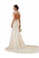 Outlet Modern Chapel Train Sweetheart Mermaid Lace Wedding Dress with Keyhole Back