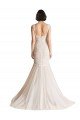 Outlet V-Neck Mermaid Tulle Wedding Dress