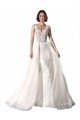 Outlet Sweetheart Fit and Flare Tulle Lace Wedding Dress