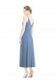 Outlet Short Tea Length Chiffon Bridesmaid Dress