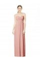 Outlet Long Chiffon Sweetheart Bridesmaid Dress with Twist Bodice