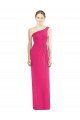 Outlet One Shoulder Long Chiffon Bridesmaid Dress
