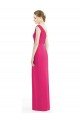 Outlet One Shoulder Long Chiffon Bridesmaid Dress