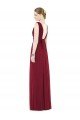 Outlet Low Square Back Sleeveless Shirred Skirt Bridesmaid Dress