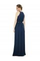 Outlet Vintage Full-Length Sleeveless Chiffon Bridesmaid Dress 
