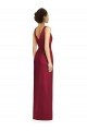 Outlet Draped V-Neck Cocktail Length Chiffon Bridesmaid Dress
