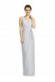 Outlet Draped V-Neck Cocktail Length Chiffon Bridesmaid Dress
