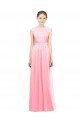 Outlet Sleek Halter Neck Chiffon Bridesmaid Dress 