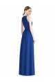 Outlet Draped Keyhole Long Chiffon Bridesmaid Dress