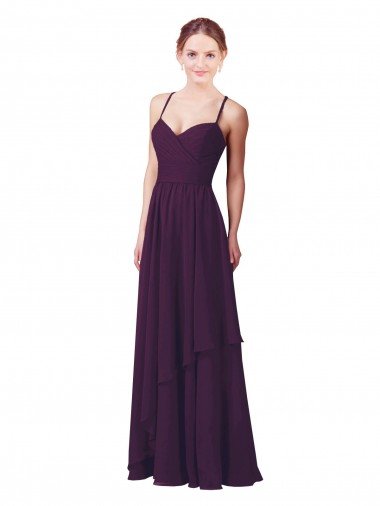 Outlet Roman Style Luxe Chiffon Bridesmaid Dress