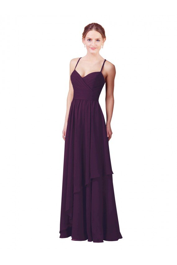 Outlet Roman Style Luxe Chiffon Bridesmaid Dress
