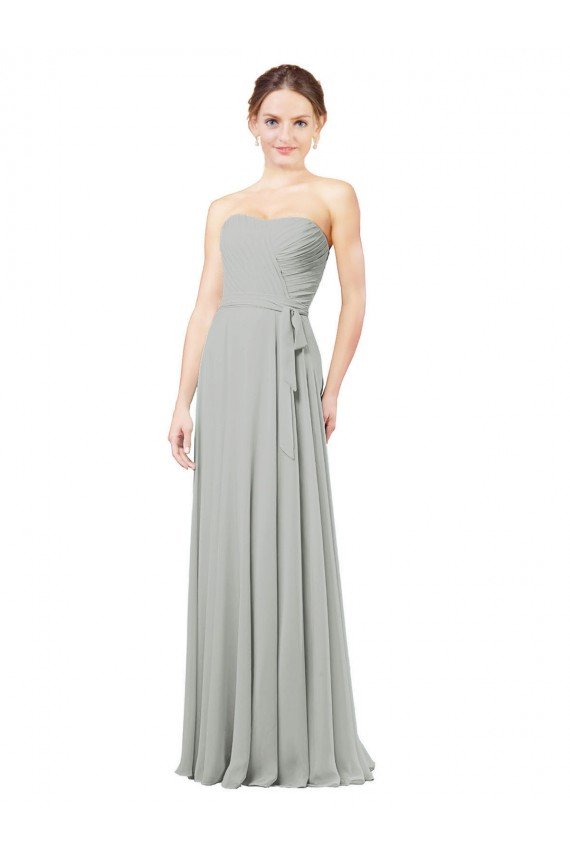 Outlet Delicately Draped Chiffon Bridesmaid Dress