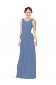 Outlet Luxe Chiffon Bridesmaid Dress with Illusion and Sweetheart Neckline