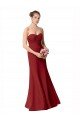 Outlet Full Length Sweetheart Chiffon Bridesmaid Dress with Ruched Bodice