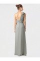 Outlet Sheer One Shoulder Chiffon A-Line Bridesmaid Dress with Slit