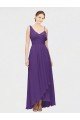 Outlet One Shoulder High Low Chiffon Bridesmaid Dress with Wrap Waist