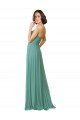 Outlet Spaghetti Straps Sweetheart A-Line Chiffon Bridesmaid Dress