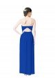 Outlet Strapless Sweetheart Keyhole Back Long Chiffon Bridesmaid Dress