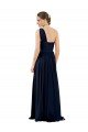 Outlet Draped One Shoulder Strapless Chiffon Bridesmaid Dress