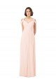 Outlet Chiffon Sweetheart Bridesmaid Dress with An Illusion Overlay