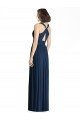 Outlet Cut Out Back Long Chiffon V-Neck Bridesmaid Dress