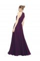 Outlet Elegant Chiffon Bridesmaids Dress with Softly Draped Bodice
