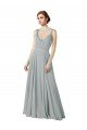 Outlet Figure Flattering Chiffon Bridesmaid Dress with Beaded Detail