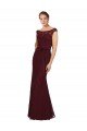 Outlet Lace Bridesmaids Dress with Matching Satin Tie Sash
