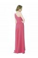 Outlet One Shoulder Chiffon Bridesmaid Dress with Asymmetrical Ruched Bodice