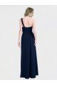 Outlet Full Length Long Chiffon Bridesmaid Gown with Sweetheart Neckline