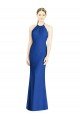 Outlet Criss Cross Low Back Halter Chiffon Bridesmaid Dress