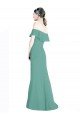 Outlet Off the Shoulder Bohemian Chiffon Bridesmaid Dress