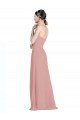 Outlet Daped A-Line Chiffon Bridesmaid Dress with Pleated Sweetheart Bodice