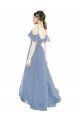 Outlet Pleated One Shoulder A-Line Chiffon Bridesmaid Dress