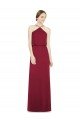 Outlet Sleek Halter Neck A-Line Chiffon Bridesmaid Dress