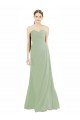 Outlet Sweetheart Neckline Draped Floor Length Chiffon Bridesmaid Dress