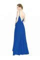 Outlet Sleeveless Surplice Chiffon Bridesmaid Dress with Spaghetti Straps