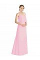 Outlet Spaghetti Straps A-Line Chiffon Bridesmaid Dress Low Back