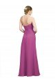 Outlet Sweetheart Neckline Pleated Chiffon Bridesmaid Dress with Low Back