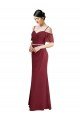 Outlet Draped Cold Shoulder Long Chiffon Bridesmaid Dress with Spaghetti Straps