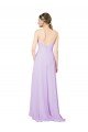 Outlet High-Low Chiffon Bridesmaid Dress with Ruffle Detail