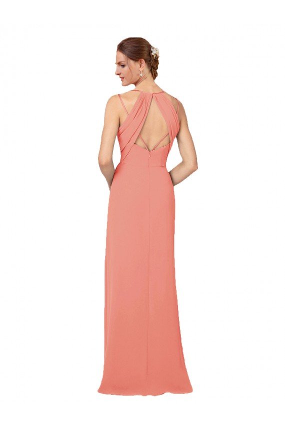 Outlet Flirty Chiffon Bridesmaid Dress with Modern Back Detail