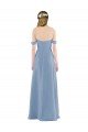 Outlet Sweetheart Neckline Chiffon Off-the-Shoulder Bridesmaid Dress