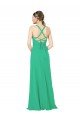 Outlet Classic Chiffon Bridesmaid Dress with Lace-Up Back