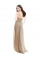 Outlet Elegant Bridesmaid with High Neckline and Illusion V-Neck
