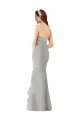 Outlet Strapless Chiffon Bridesmaids Dress with Sweetheart Neckline