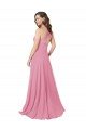 Outlet Chiffon Bridesmaid Dress / Prom Dress with Keyhole Front